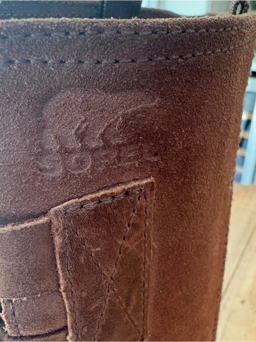 Sorel Major Tall Riding Boots Womens Size 10 Brown Leather Wedge Back Buckle
